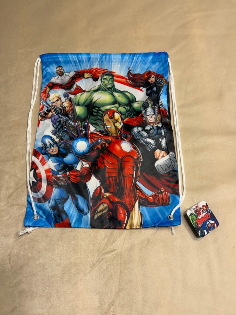 Marvel Avengers Drawstring Backpack sling bag new